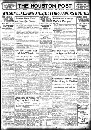 The Houston Post. (Houston, Tex.), Vol. 31, No. 215, Ed. 1 Sunday, November 5, 1916