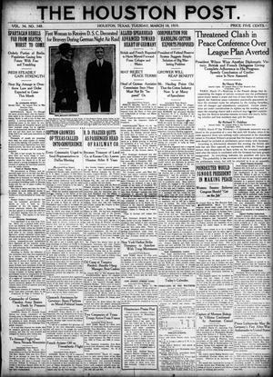 The Houston Post. (Houston, Tex.), Vol. 34, No. 348, Ed. 1 Tuesday, March 18, 1919