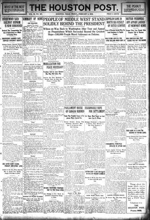The Houston Post. (Houston, Tex.), Vol. 30, No. 307, Ed. 1 Friday, February 4, 1916