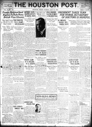 The Houston Post. (Houston, Tex.), Vol. 39, No. 118, Ed. 1 Tuesday, July 31, 1923