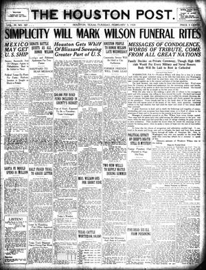 The Houston Post. (Houston, Tex.), Vol. 39, No. 307, Ed. 1 Tuesday, February 5, 1924