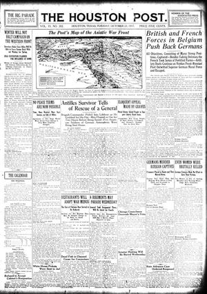 The Houston Post. (Houston, Tex.), Vol. 33, No. 202, Ed. 1 Tuesday, October 23, 1917