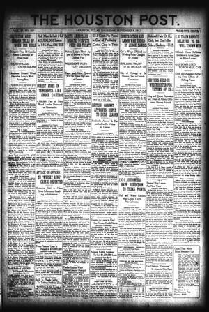 The Houston Post. (Houston, Tex.), Vol. 37, No. 187, Ed. 1 Thursday, September 8, 1921