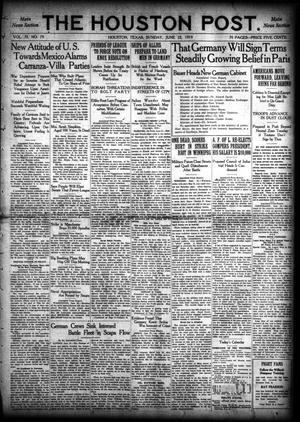 The Houston Post. (Houston, Tex.), Vol. 35, No. 79, Ed. 1 Sunday, June 22, 1919