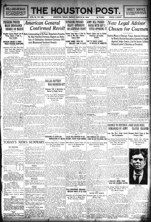 The Houston Post. (Houston, Tex.), Vol. 30, No. 356, Ed. 1 Friday, March 24, 1916