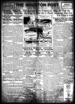 The Houston Post. (Houston, Tex.), Vol. 33, No. 61, Ed. 1 Monday, June 4, 1917