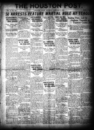 The Houston Post. (Houston, Tex.), Vol. 37, No. 306, Ed. 1 Saturday, February 4, 1922