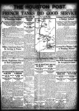 The Houston Post. (Houston, Tex.), Vol. 34, No. 70, Ed. 1 Thursday, June 13, 1918
