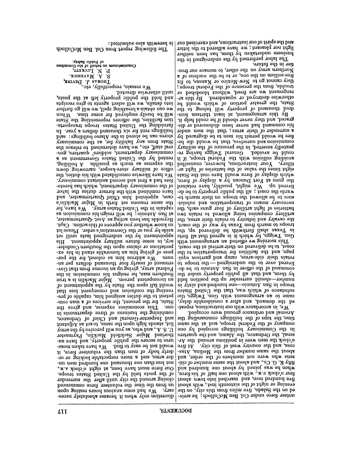The treachery in Texas, the secession of Texas, and the arrest of the United States officers and soldiers serving in Texas. Read before the New-York Historical Society, June 25, 1861. By Major J. T. Sprague, U. S. A.
                                                
                                                    [Sequence #]: 11 of 36
                                                