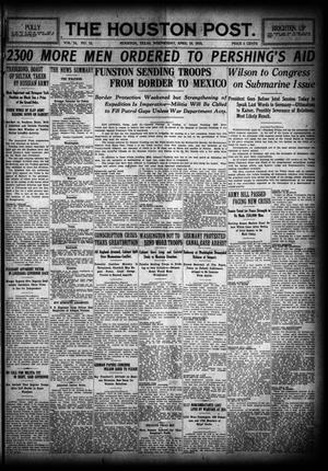 The Houston Post. (Houston, Tex.), Vol. 31, No. 15, Ed. 1 Wednesday, April 19, 1916
