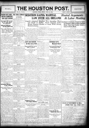 The Houston Post. (Houston, Tex.), Vol. 31, No. 24, Ed. 1 Friday, April 28, 1916