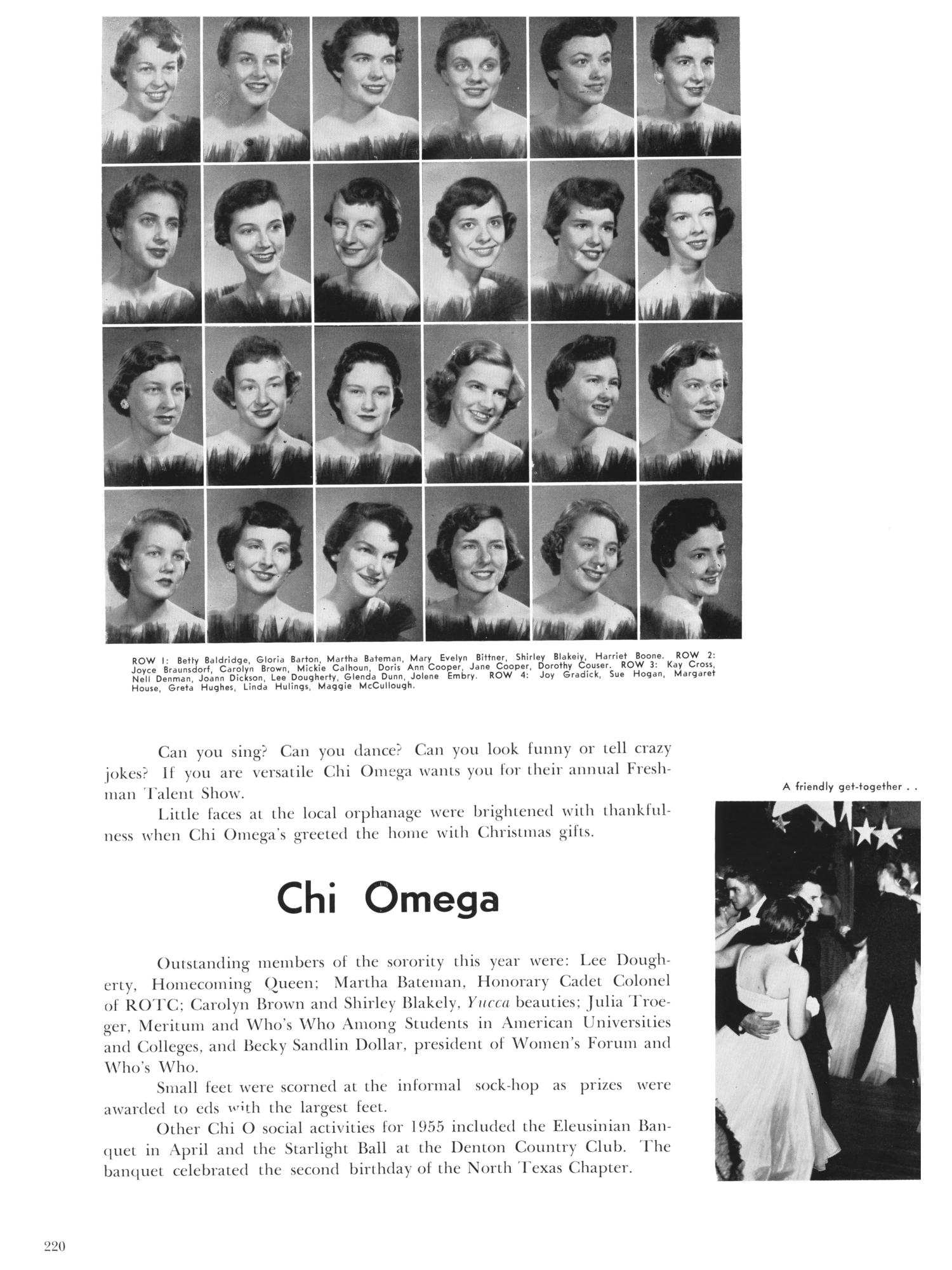The Yucca, Yearbook of North Texas State College, 1955 - Page 220 - The  Portal to Texas History