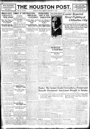 The Houston Post. (Houston, Tex.), Vol. 31, No. 237, Ed. 1 Monday, November 27, 1916
