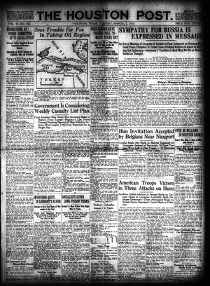 The Houston Post. (Houston, Tex.), Vol. 33, No. 342, Ed. 1 Tuesday, March 12, 1918