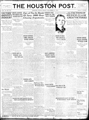 The Houston Post. (Houston, Tex.), Vol. 39, No. 261, Ed. 1 Friday, December 21, 1923