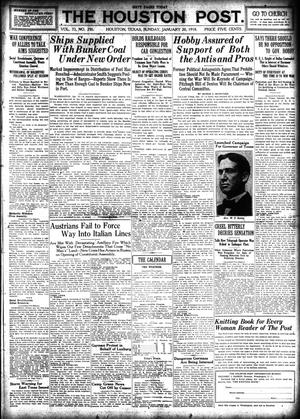 The Houston Post. (Houston, Tex.), Vol. 33, No. 291, Ed. 1 Sunday, January 20, 1918