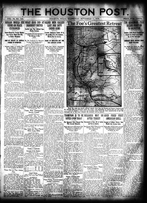 The Houston Post. (Houston, Tex.), Vol. 34, No. 160, Ed. 1 Wednesday, September 11, 1918
