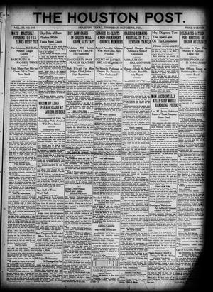 The Houston Post. (Houston, Tex.), Vol. 37, No. 185, Ed. 1 Thursday, October 6, 1921