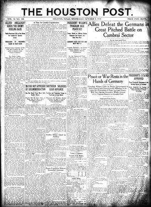 The Houston Post. (Houston, Tex.), Vol. 34, No. 188, Ed. 1 Wednesday, October 9, 1918