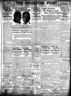 The Houston Post. (Houston, Tex.), Vol. 33, No. 156, Ed. 1 Friday, September 7, 1917