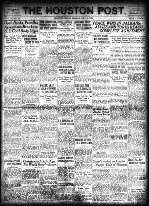 The Houston Post. (Houston, Tex.), Vol. 39, No. 96, Ed. 1 Monday, July 9, 1923