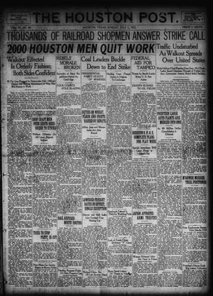 Primary view of object titled 'The Houston Post. (Houston, Tex.), Vol. 38, No. 89, Ed. 1 Sunday, July 2, 1922'.
