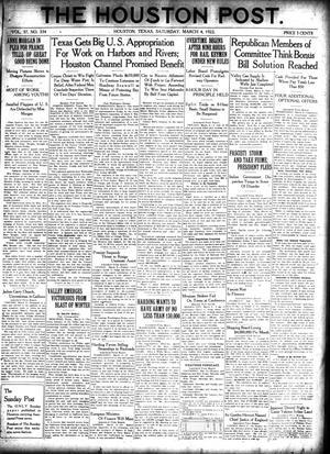 The Houston Post. (Houston, Tex.), Vol. 37, No. 334, Ed. 1 Saturday, March 4, 1922