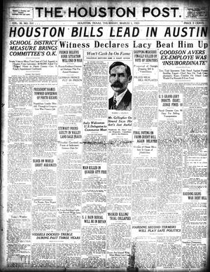 The Houston Post. (Houston, Tex.), Vol. 38, No. 331, Ed. 1 Thursday, March 1, 1923