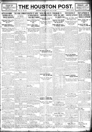The Houston Post. (Houston, Tex.), Vol. 31, No. 115, Ed. 1 Friday, July 28, 1916