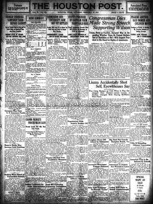 Primary view of object titled 'The Houston Post. (Houston, Tex.), Vol. 31, No. 319, Ed. 1 Saturday, February 17, 1917'.