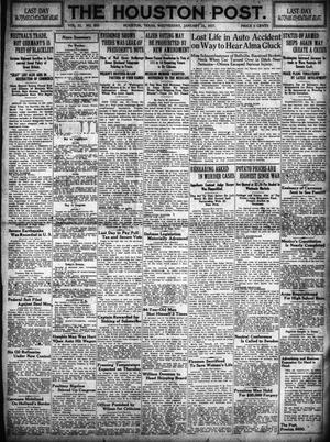 The Houston Post. (Houston, Tex.), Vol. 31, No. 302, Ed. 1 Wednesday, January 31, 1917