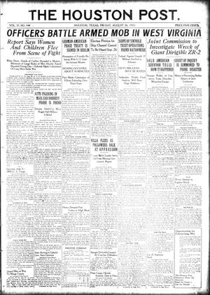 The Houston Post. (Houston, Tex.), Vol. 37, No. 144, Ed. 1 Friday, August 26, 1921