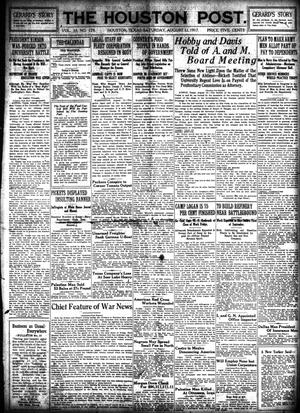 The Houston Post. (Houston, Tex.), Vol. 33, No. 129, Ed. 1 Saturday, August 11, 1917