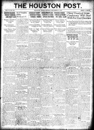 The Houston Post. (Houston, Tex.), Vol. 37, No. 252, Ed. 1 Monday, December 12, 1921