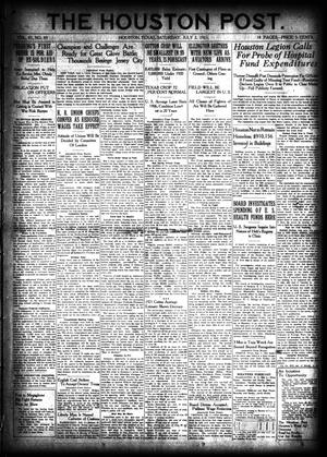 The Houston Post. (Houston, Tex.), Vol. 37, No. 89, Ed. 1 Saturday, July 2, 1921