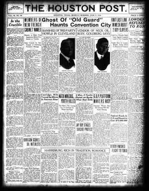 The Houston Post. (Houston, Tex.), Vol. 40, No. 66, Ed. 1 Monday, June 9, 1924