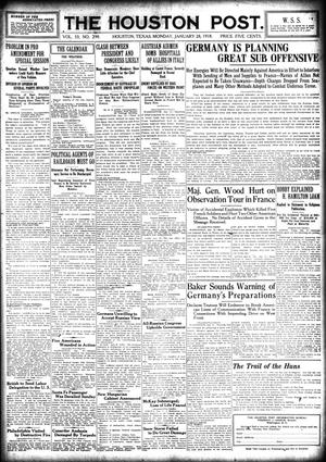 The Houston Post. (Houston, Tex.), Vol. 33, No. 299, Ed. 1 Monday, January 28, 1918