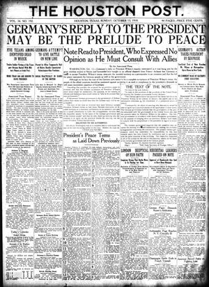 The Houston Post. (Houston, Tex.), Vol. 34, No. 192, Ed. 1 Sunday, October 13, 1918