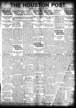 Primary view of object titled 'The Houston Post. (Houston, Tex.), Vol. 37, No. 102, Ed. 1 Friday, July 15, 1921'.