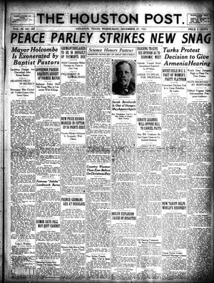 The Houston Post. (Houston, Tex.), Vol. 38, No. 267, Ed. 1 Wednesday, December 27, 1922