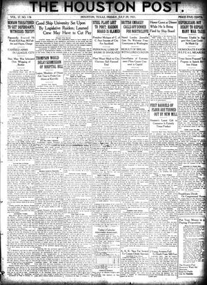 The Houston Post. (Houston, Tex.), Vol. 37, No. 116, Ed. 1 Friday, July 29, 1921