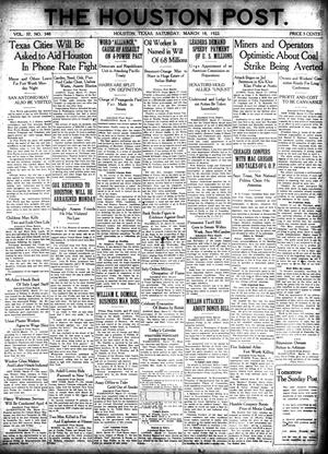 The Houston Post. (Houston, Tex.), Vol. 37, No. 348, Ed. 1 Saturday, March 18, 1922