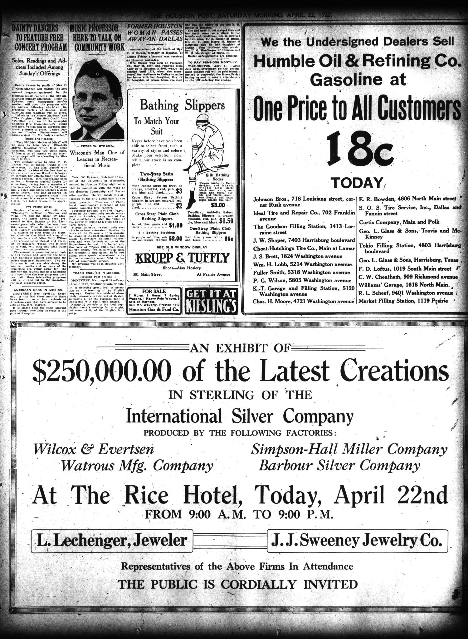 The Houston Post. (Houston, Tex.), Vol. 38, No. 18, Ed. 1 Saturday, April 22, 1922
                                                
                                                    [Sequence #]: 7 of 18
                                                