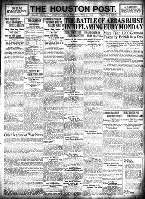 The Houston Post. (Houston, Tex.), Vol. 32, No. 20, Ed. 1 Tuesday, April 24, 1917