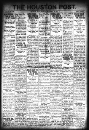 The Houston Post. (Houston, Tex.), Vol. 37, No. 168, Ed. 1 Monday, September 19, 1921