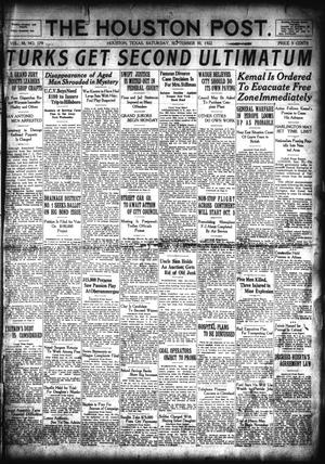 The Houston Post. (Houston, Tex.), Vol. 38, No. 179, Ed. 1 Saturday, September 30, 1922