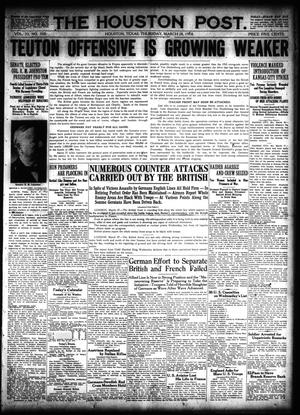 The Houston Post. (Houston, Tex.), Vol. 33, No. 358, Ed. 1 Thursday, March 28, 1918