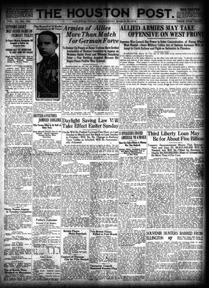 The Houston Post. (Houston, Tex.), Vol. 33, No. 350, Ed. 1 Wednesday, March 20, 1918