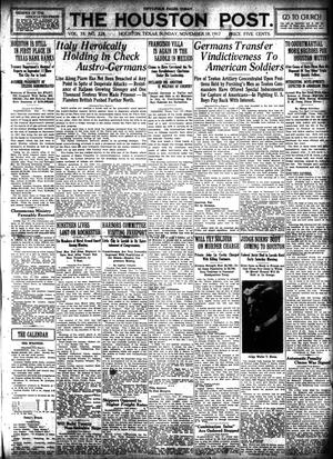 The Houston Post. (Houston, Tex.), Vol. 33, No. 228, Ed. 1 Sunday, November 18, 1917