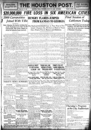 The Houston Post. (Houston, Tex.), Vol. 30, No. 355, Ed. 1 Thursday, March 23, 1916